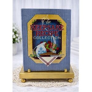 Vintage Recipe Keepsake Hardcover Binder With Handwritten Pages 1980s